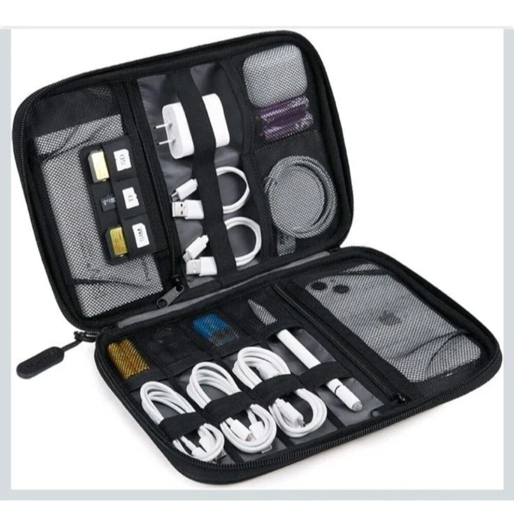 BAGSMART Electronics Organizer Travel Case, Small Cable Organizer Bag, NWT